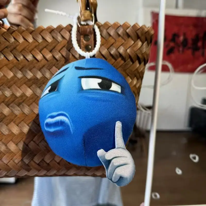 最新のブルービーンバックパックペンダントキーホルダー人形かわいいぬいぐるみ手作り人形漫画アニメかわいいギフト楽しい人形