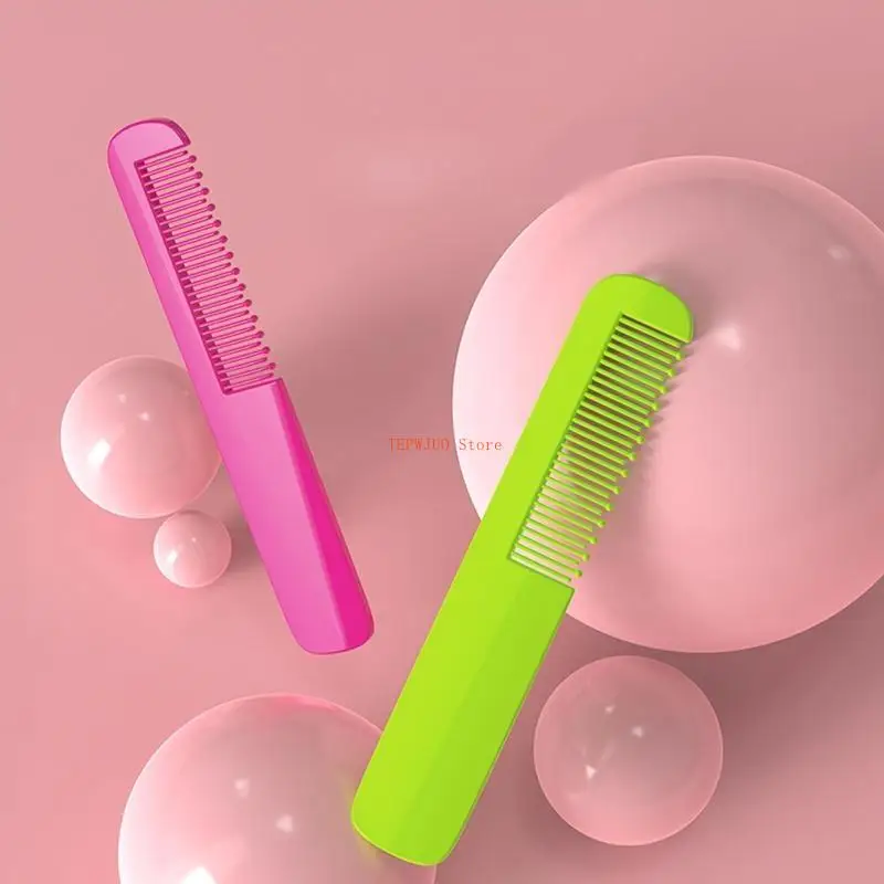 U50F الطفل مشط لون نقي فرشاة شعر أسنان مستديرة وفك تشابك دش أمشاط للأطفال الرضع الفتيات الفتيان حمام دش تصفيفة الشعر تشكيل