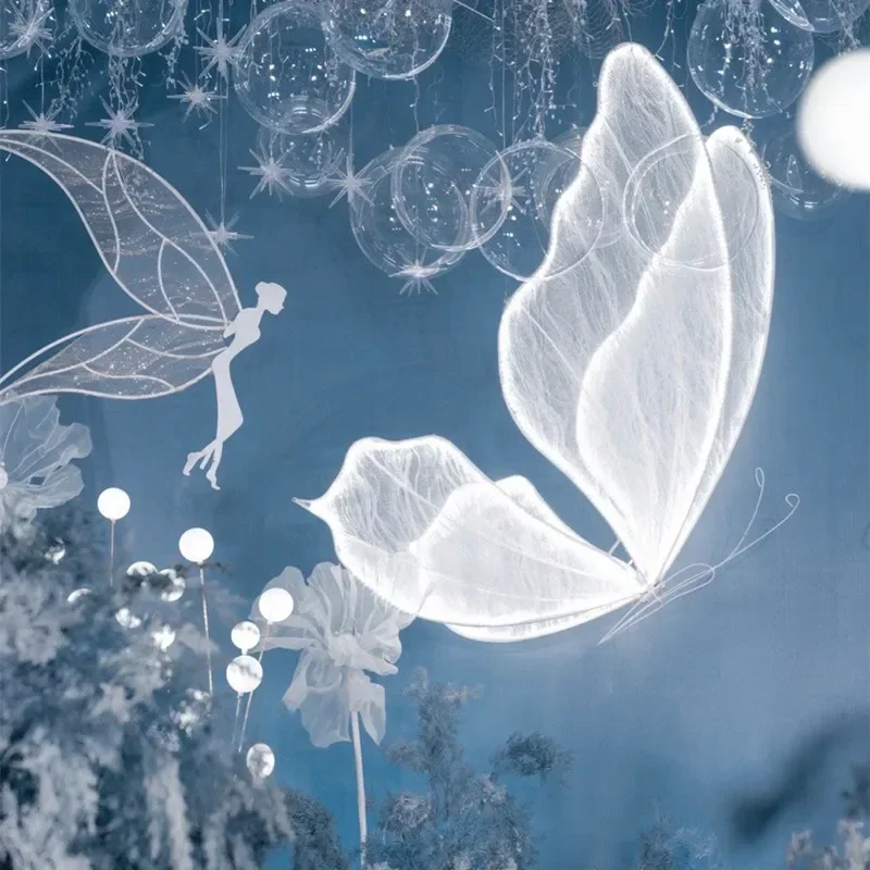 

Романтическое декоративное освещение для свадеб и мероприятий: напольный светодиодный светильник в виде бабочки для декора вечеринок и отелей