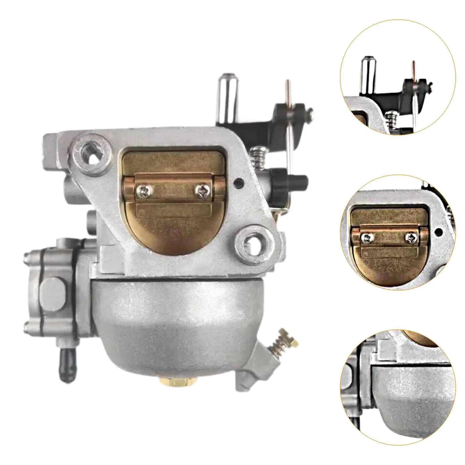 

Carburetor Silver Durable Metal Easy Install Air Fuel Mixture Professional for Suzuki Outboard 8HP DT 1320092D52 Replacement