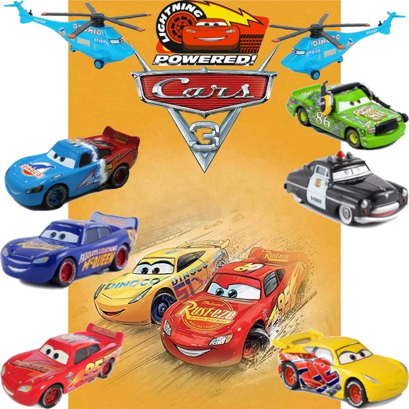 

Disney Pixar Cars 3 Toys Lightning McQueen Uncle Series 1:55 Die Casting Car Alloy Car Toy Model Collection Toys Children's Gift