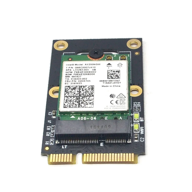 Adapter WiFi M.2, adapter M.2 NGFF na Mini PCI-E do kart bezprzewodowych WiFi Bluetooth WLAN Intel AX200 9260 8265 8260 do laptopa
