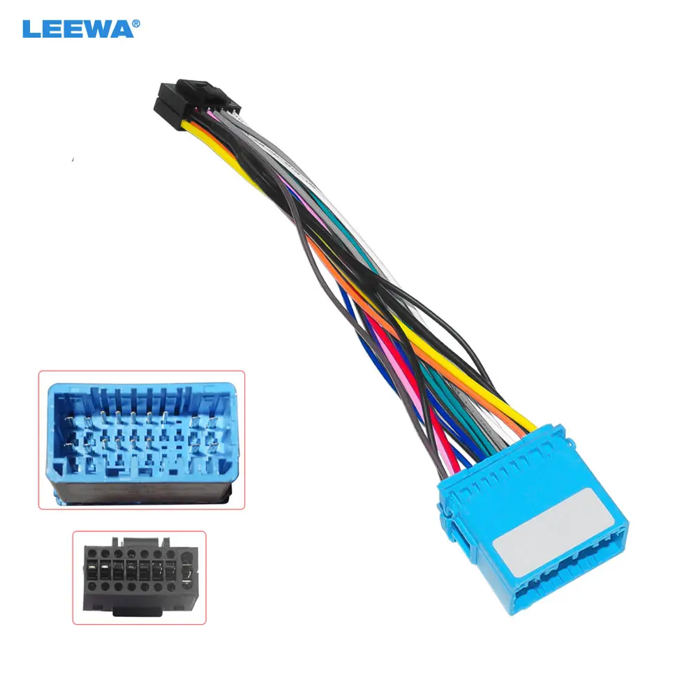 

LEEWA Car 16pin Audio Wiring Harness For Mazda BT-50 2022 Aftermarket Stereo Installation Wire Adapter #CA7786