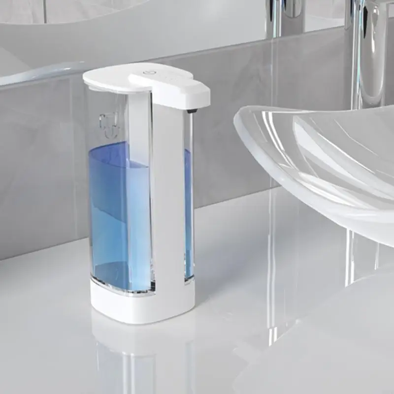 Dispensateur savon rechargeable G8TC adapté à salle bain Utilisation l'hôtel
