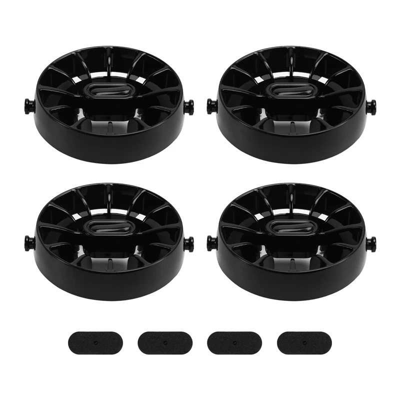 1Set/4Pcs Car Vortex Air Conditioner Air Outlet Modification Parts For Mercedes Smart 453 Fortwo Black