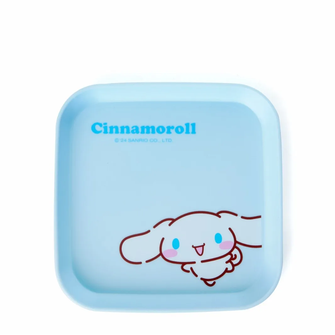 Sanrio Square Food Plate Hello Kitty Kuromi Melody Cinnamoroll Snack Bone Dish PP Klein dienblad