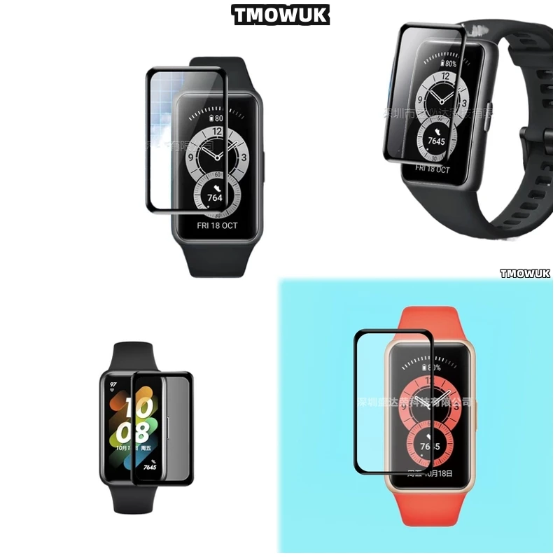 

Soft Flexible PMMA Film, Full Cover 3D Curved Anti-Scratch Screen Protector For Huawei Honor Band 6 7 9 10