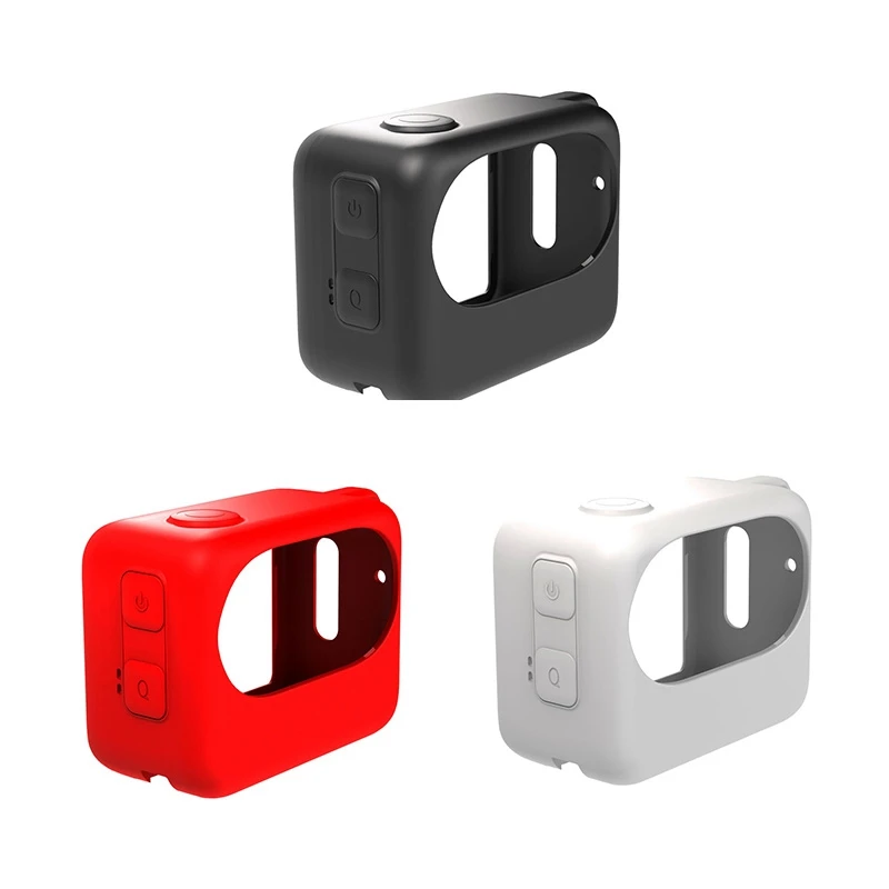

For Insta360 GO 3 Thumb Camera Charging Case Silicone Protective Case Multi-Functional Red