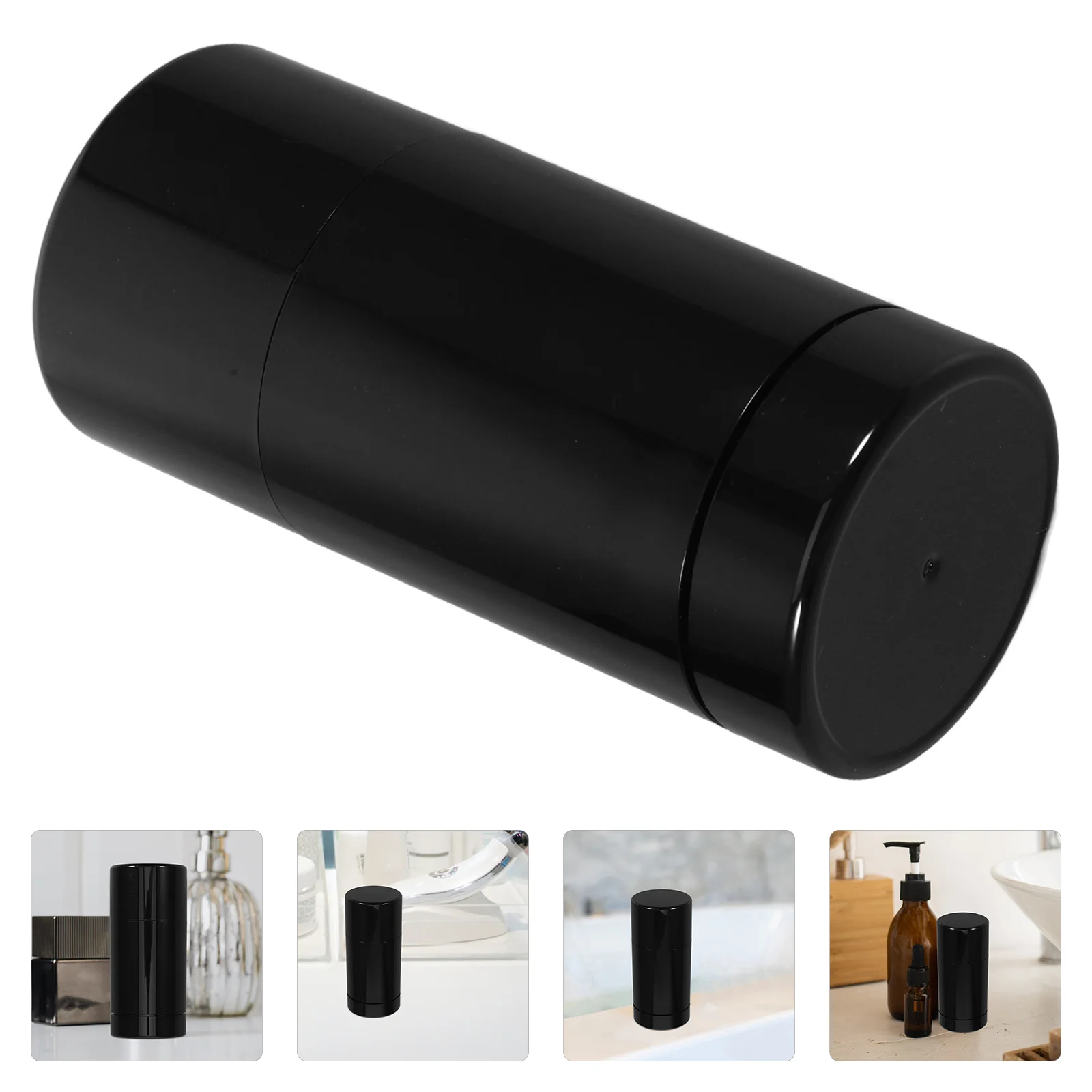 6 Pcs Squeeze Bottles Deodorant Refillable Packing Red Box Empty Container Plastic Kit Black for