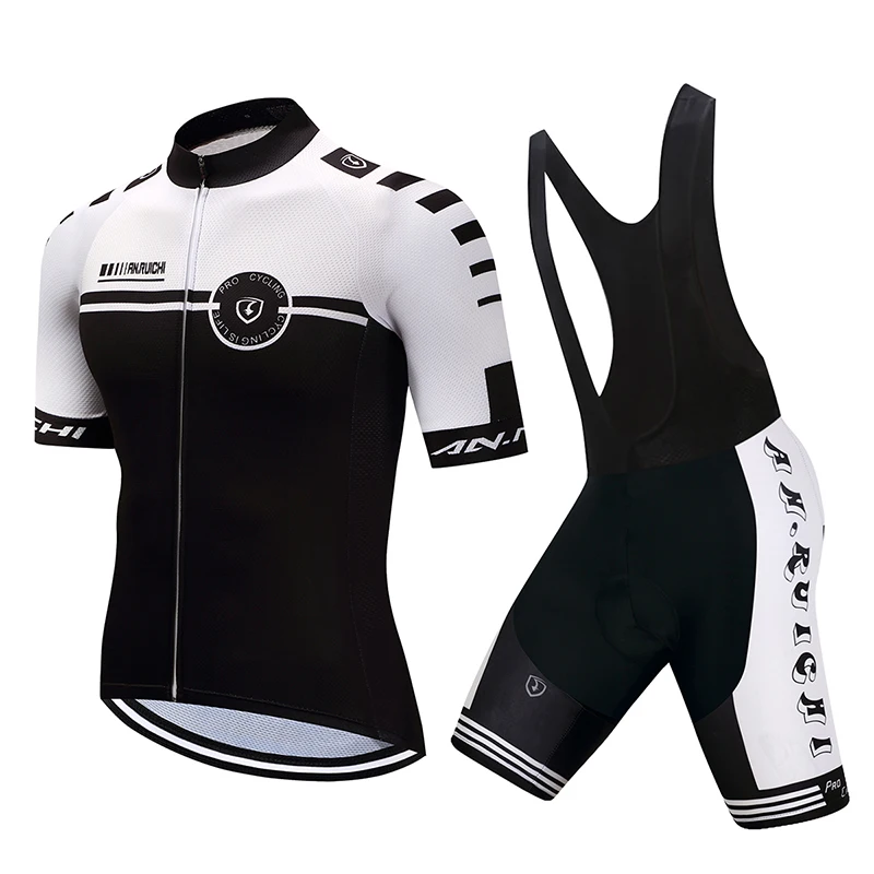 

Men Short Bicycle Cycling Sets Quick Dry Black Matches White 3D Padding Cushion Bib Sport Jerseys Customized/Wholesale Service