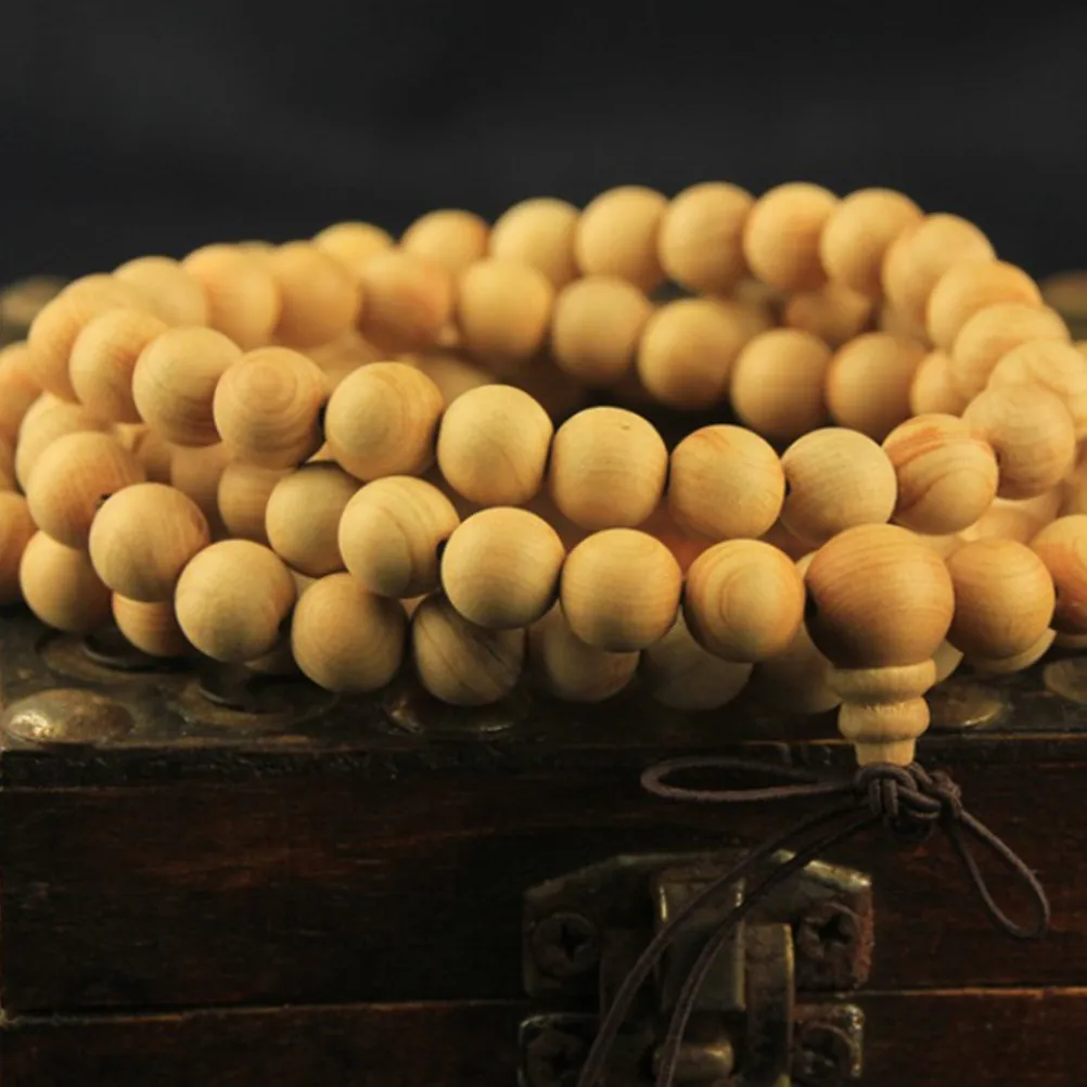 2Pcs Cliff 108 Beads Bracelet Buddhism Prayer Beads Bracelet Necklace for and Meditation