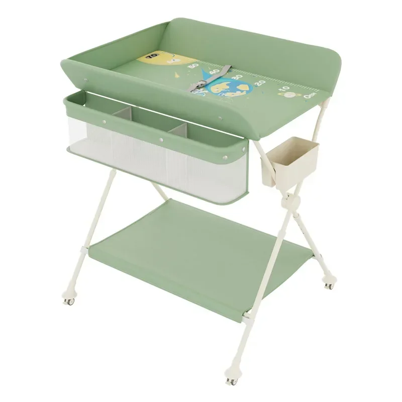 EG180 Multi-Function Baby Diaper Changing Table, Foldable Newborn Massage Table, Portable Baby Care Station