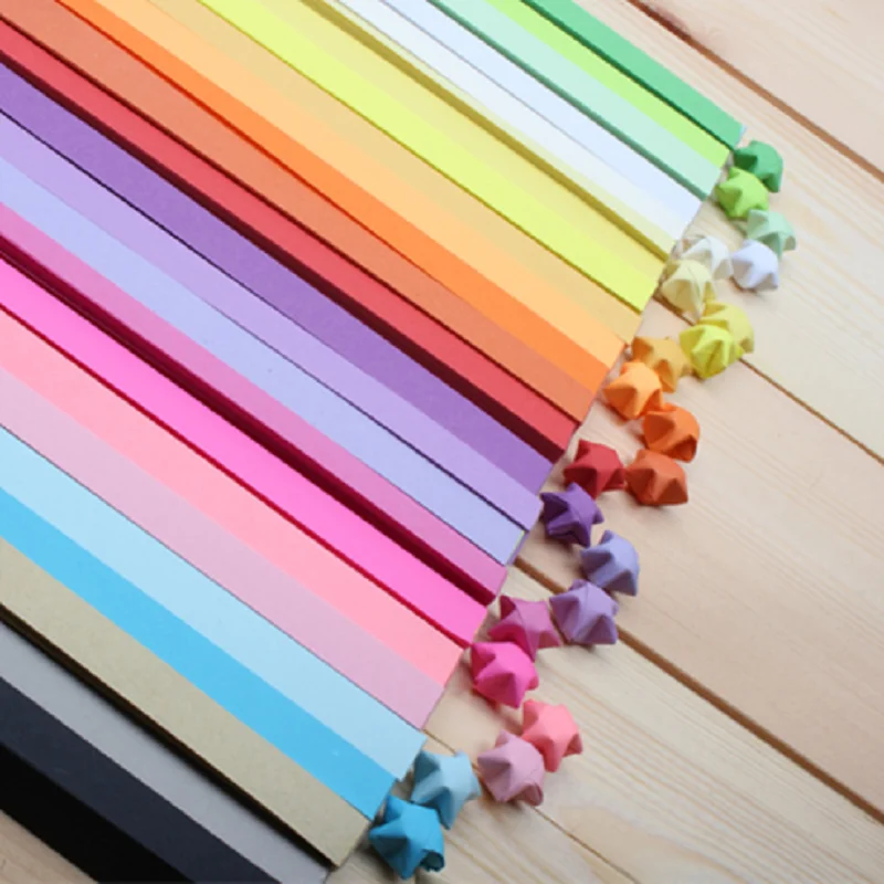 Lucky Star Paper Strips, Handcraft Origami, Quilling Paper, Home and Wedding Decoration, 90 PCs = 1 Bag