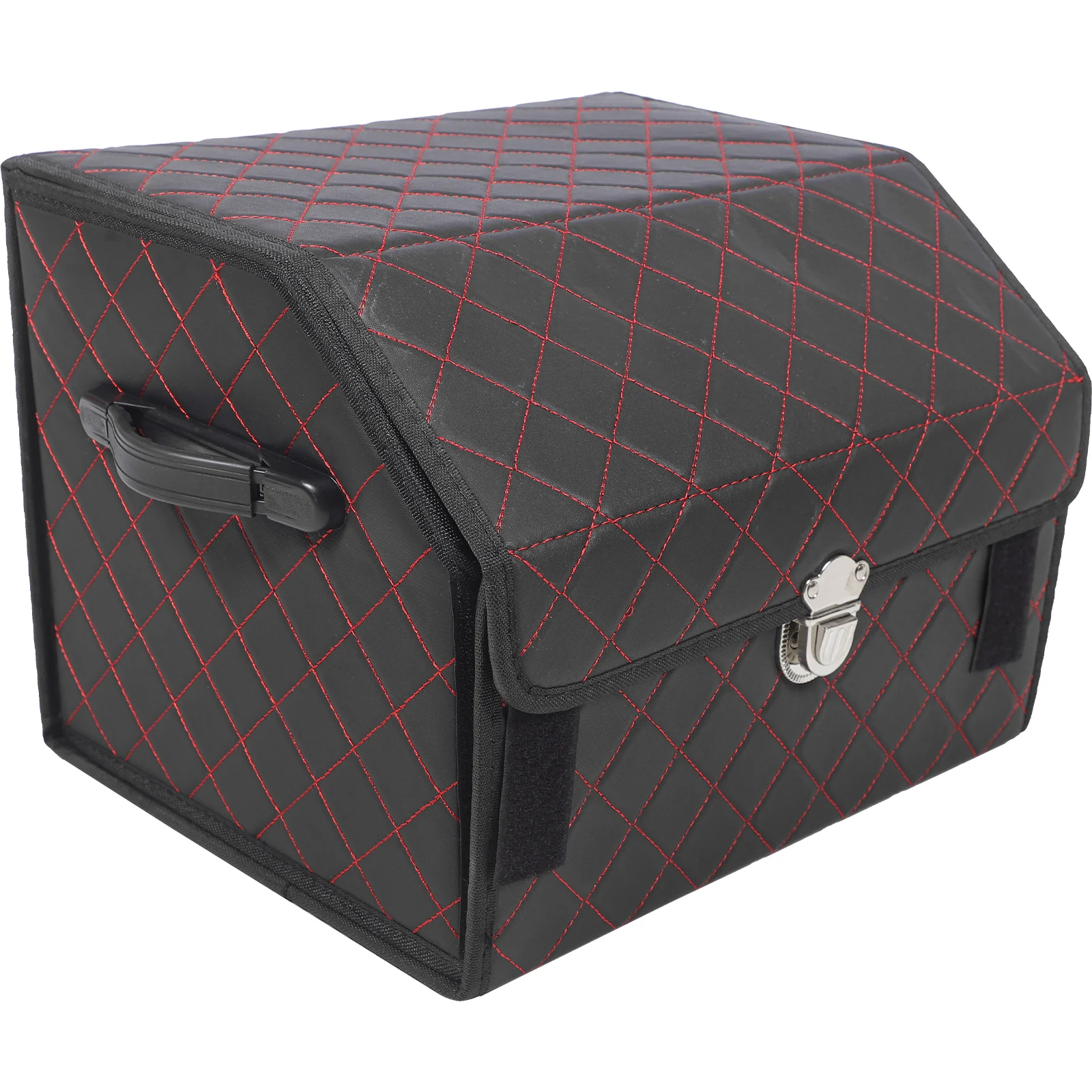 

Car Trunk Organizer Foldable Storage Box Black Red Small Size Large Capacity Car Organization Accessories Collapsible Bins Suv