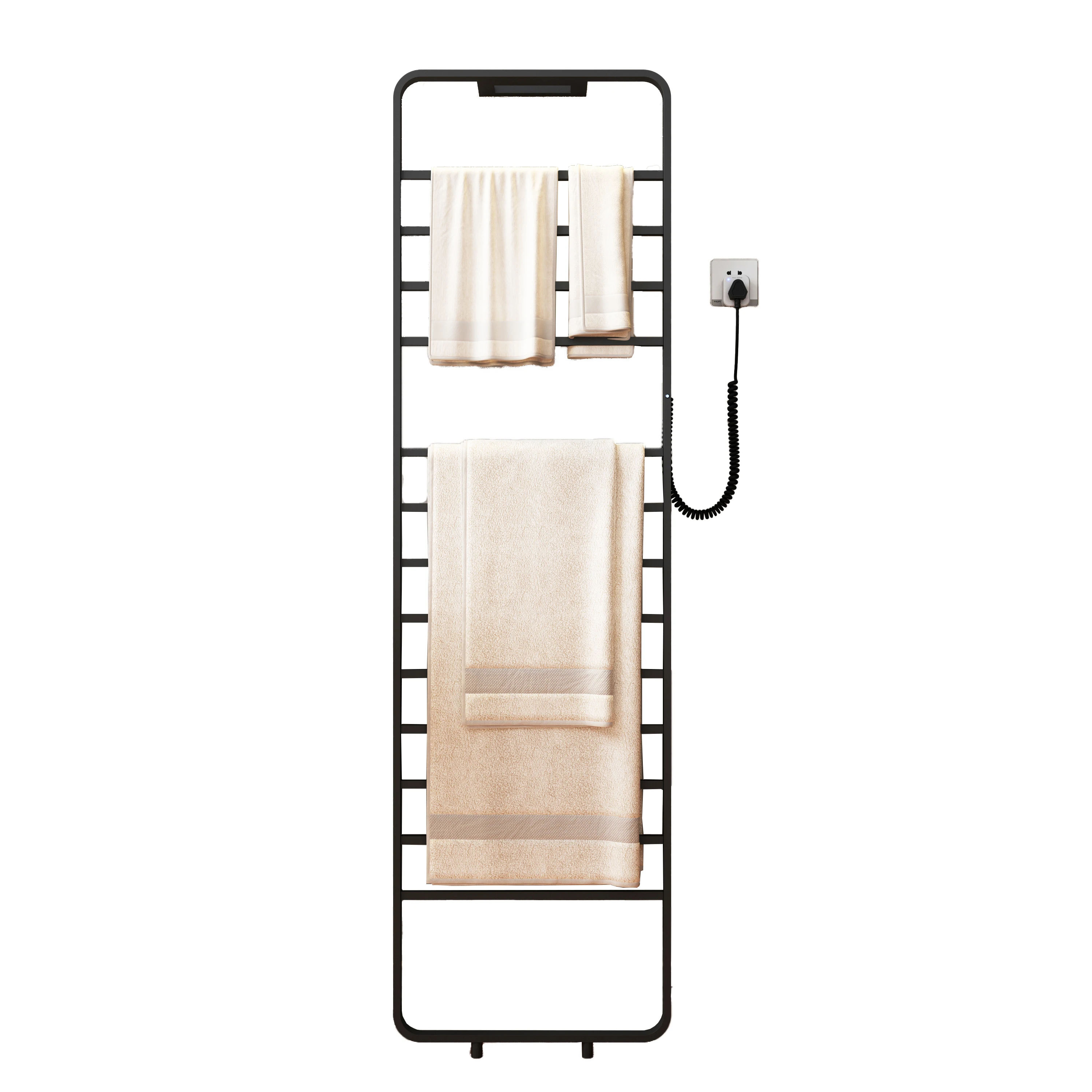 latest bathroom free standing electric towel rack