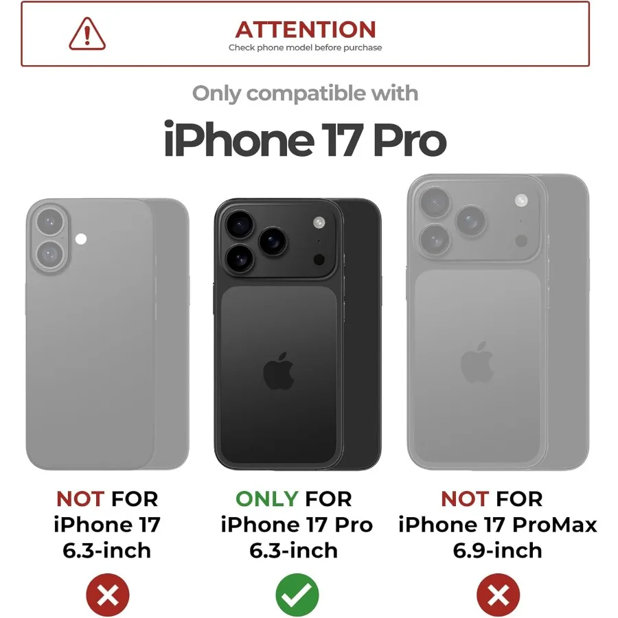 Per la custodia per iPhone 17 Pro con doppio telaio frontale e cover per fotocamera flip integrata con cavalletto incorporato