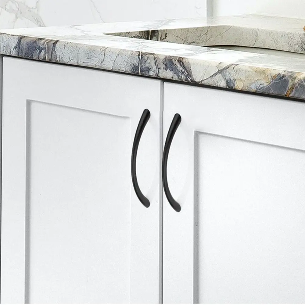 Fashion Zinc Alloy Curved Handles Furniture Hardware Furniture Handle Multifunctional Cabinet Knobs Drawer