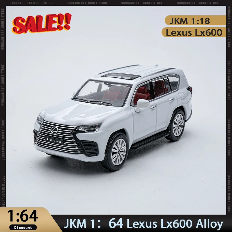 New In Stock Jkm 1:64 Lexus Lx600 Alloy Miniature Diecast Model  Lexus Carstatic State Simulation Ornaments Custom Toys Kid Gift