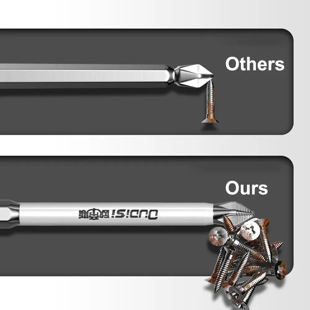 1/7Pcs Durable Magnetic PH2 Screwdriver Bit with High Hardness Anti-Slip Screwdriver Heads Batch Head 25/150mm Cross Nutdriver