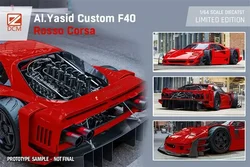 DCM 1:64 AI.Yasid Custom F40 limited599 Diecast Model Car