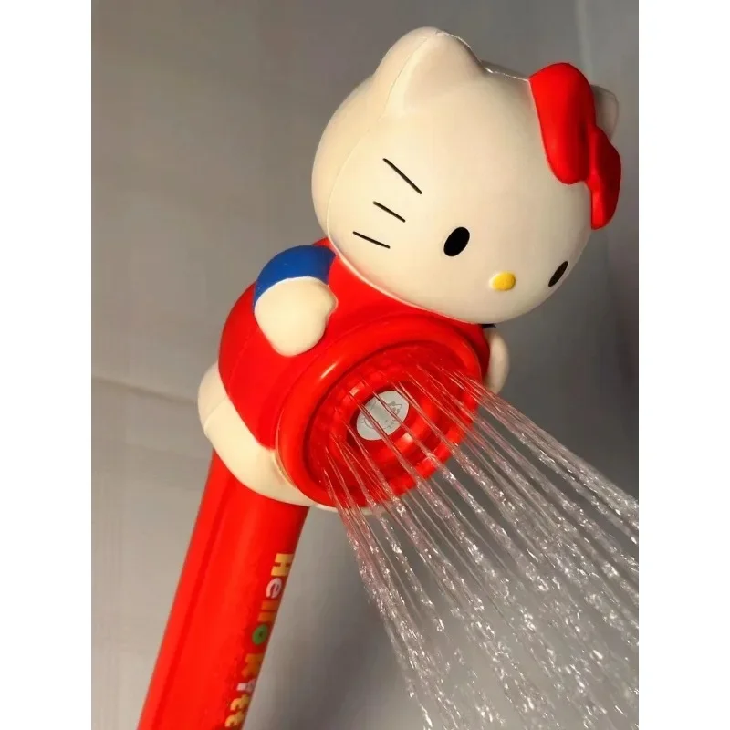 Igual que HelloKitty Showerhead, lindo gato KT, chica de mano doméstica, regalo para novia, mejor amiga, figura de Anime Sanrio