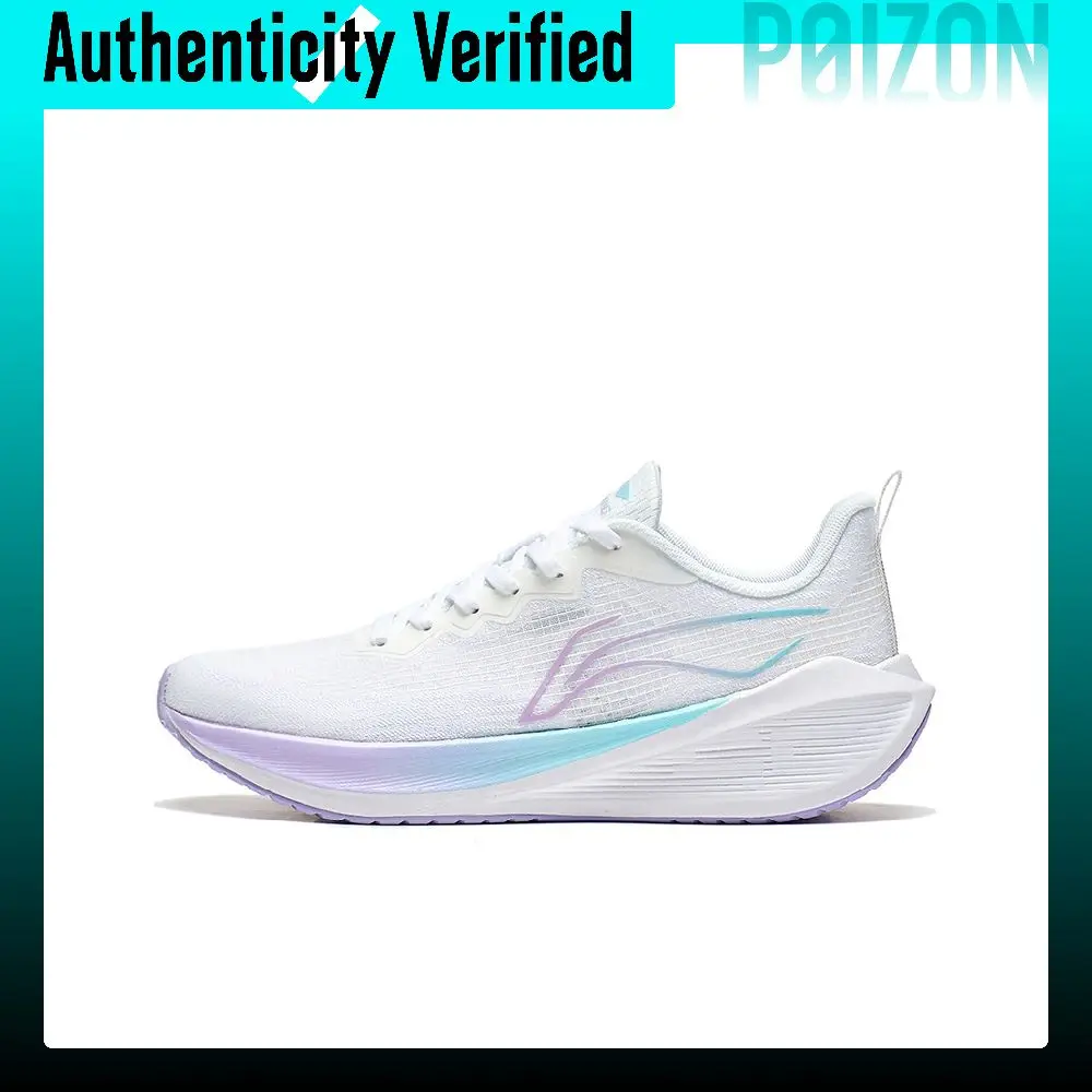 Li Ning Wuyue EVA Low top Casual Sprint Physical Fitness Test & Exam Running Shoes Women's Standard White ARST004-3