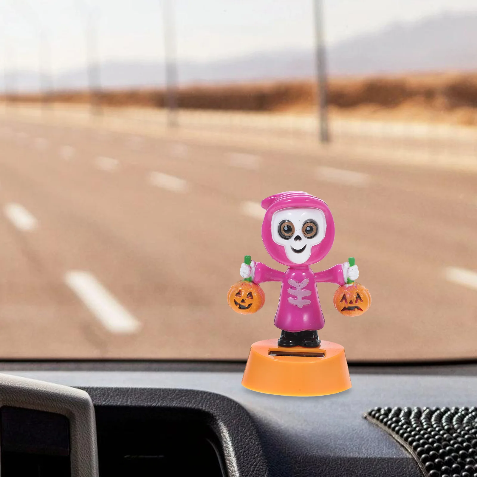 

Pumpkin Ornaments Solar Dashboard Dancing Figures Figurines Halloween Powered Car Ghost Decoration Bedroom
