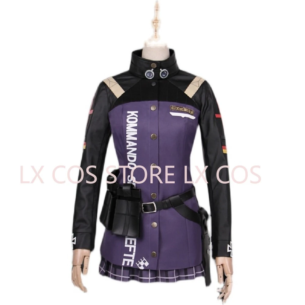 Max Unisex Anime Cos Girls  HK416 Cosplay Costumes Halloween Christmas Party Sets Uniform Suits