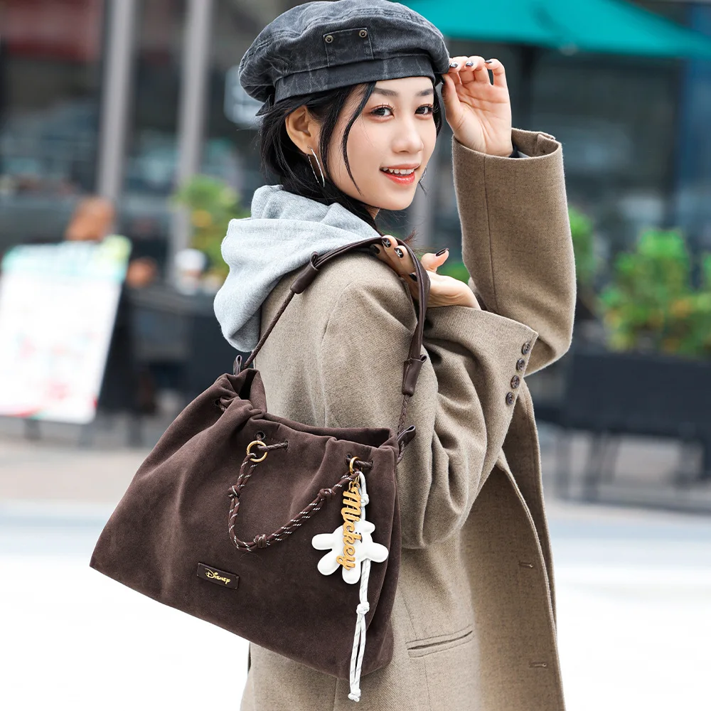 Disney Brand New Mickey Mouse Woman Quartz Wristwatch Square Sun Texture Dial Young Lady Girl Cute Elegant Dress Gift Wristband