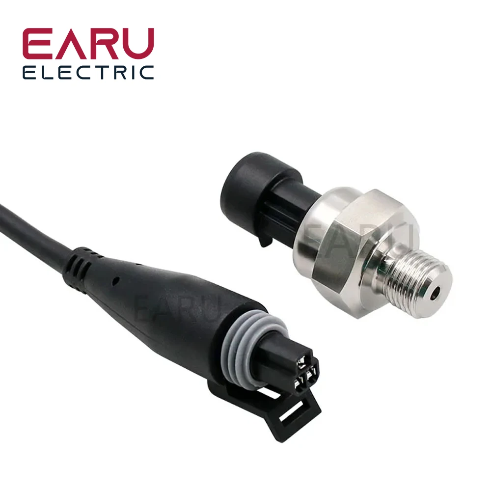 

DC 5V G1/4 Pressure Sensor Transmitter Pressure Transducer 1.2 MPa 174 PSI For Water Gas Air Oil Fuel Car Stainless Steel Switch