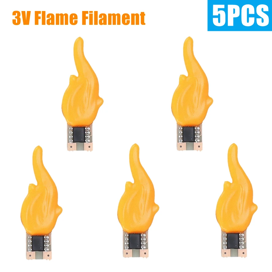 

5 шт. 3 В светодиодные COB вспышка пламя свечи Эдисон пламя теплый диод украшения для дня рождения аксессуары для ламп украшение свечи