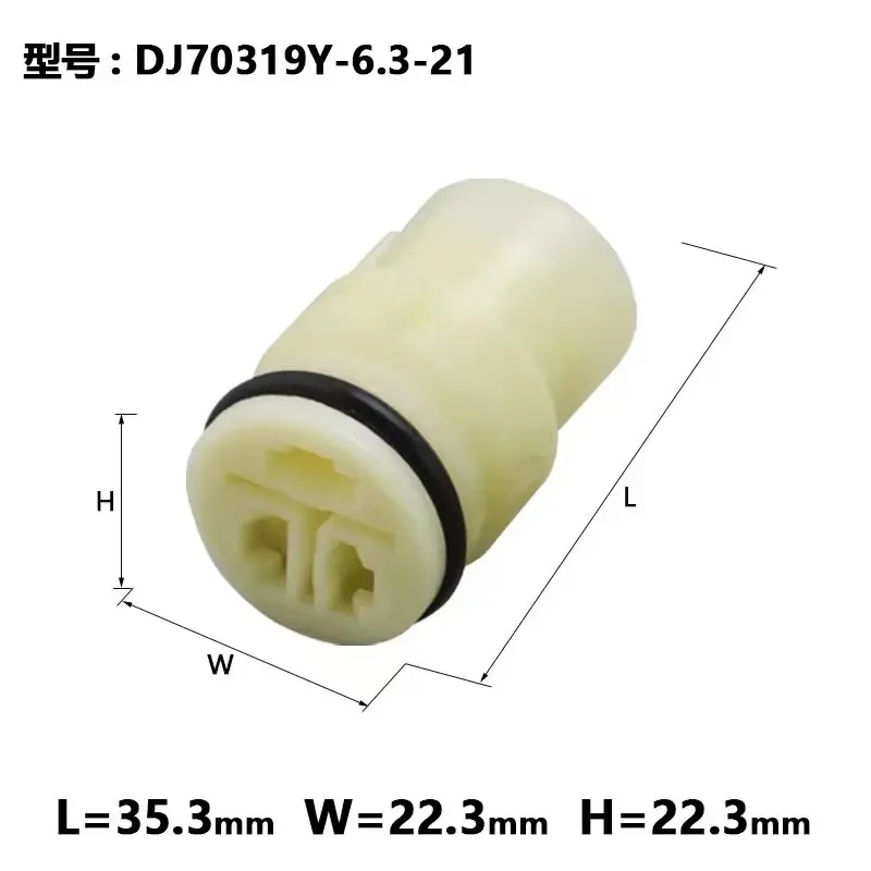 3 Pin 6.3mm Female or Male round generator pug oxygen sensor Automobile Waterproof Spark Connector plug 6187-3551 6180-3541