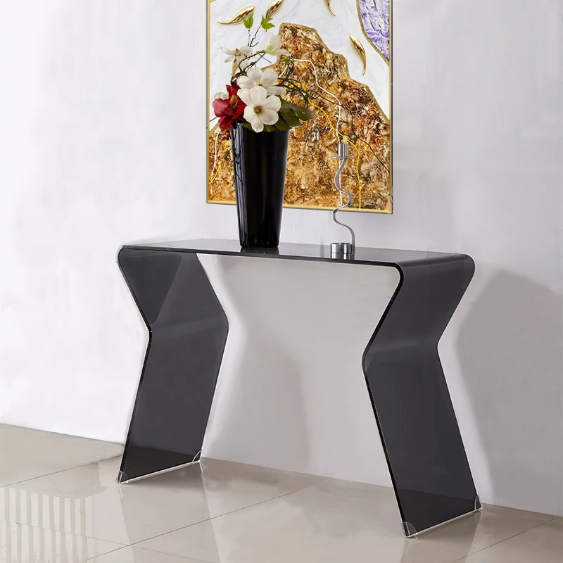 Customized living room entrance cabinet, modern simple light luxury entrance table, narrow strip case against the wall