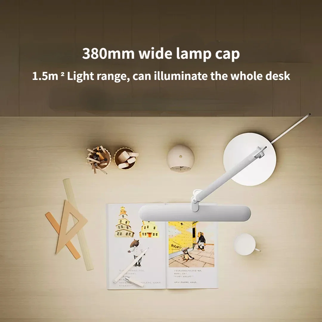 Imagem -02 - Xiaomi Mijia Pro Desk Lamp Pro Versão de Leitura e Escrita Suporte de Lâmpada Largo Iluminação aa Trabalhar com Mijia App Proteção Ocular