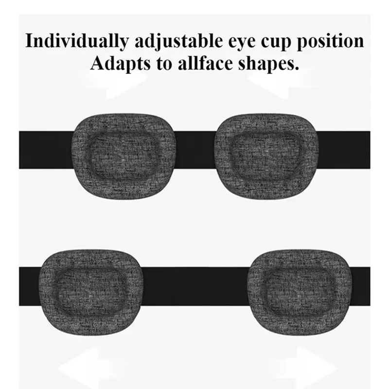 3D Sleeping Eye Mask Block Out Light Sleep Mask For Eye Shade Blindfold Sleeping Aid Mask Eyepatch Adjustable