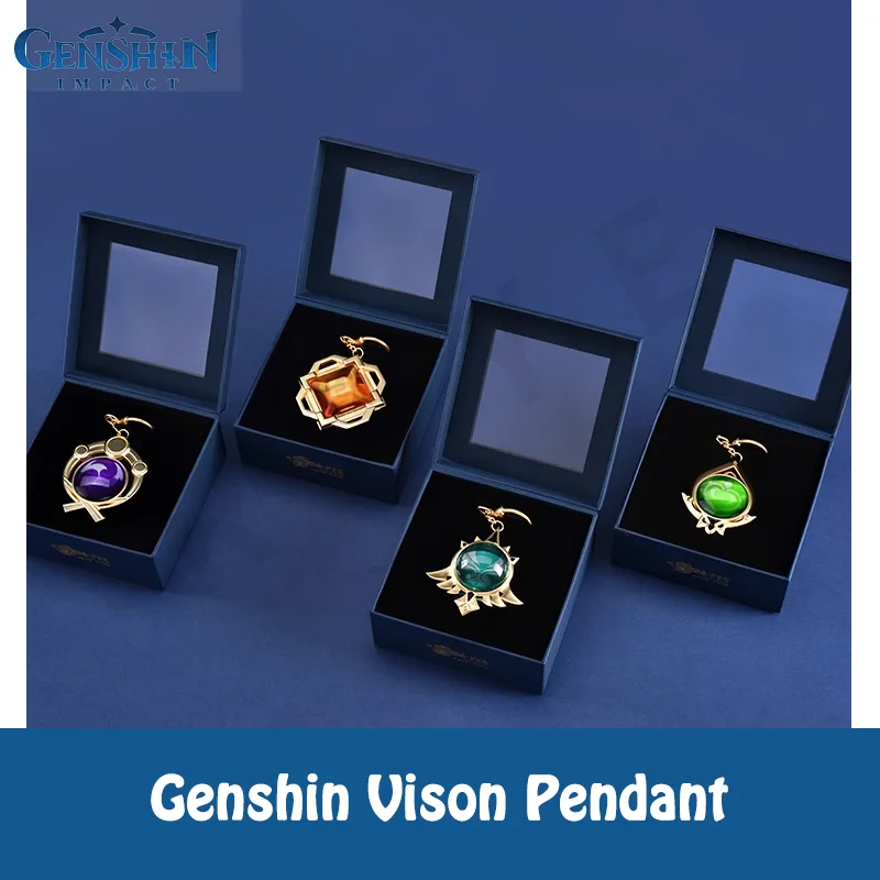 Original Genshin Impact Vision Pendant Mondstadt Liyue Inazuma Sumeru in Stock