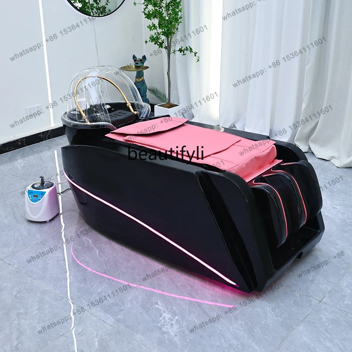 D30Automatic intelligent massage shampoo bed Electric shampoo bed Barber shop Multifunctional head treatment bed