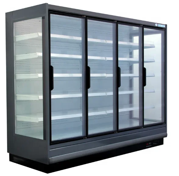 2024 Hot Sale China Supermarket Refrigerator and Freezer Commercial Display Cooler Fridge With Glass Door