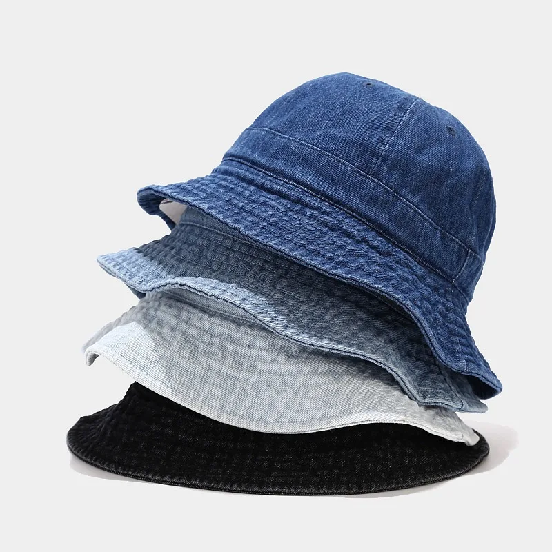 Washed Cotton Bucket Hat for Men Women Youth Teens Boys Girls Summer Outdoor Cap Hiking Outdoor 2024 New Arrival