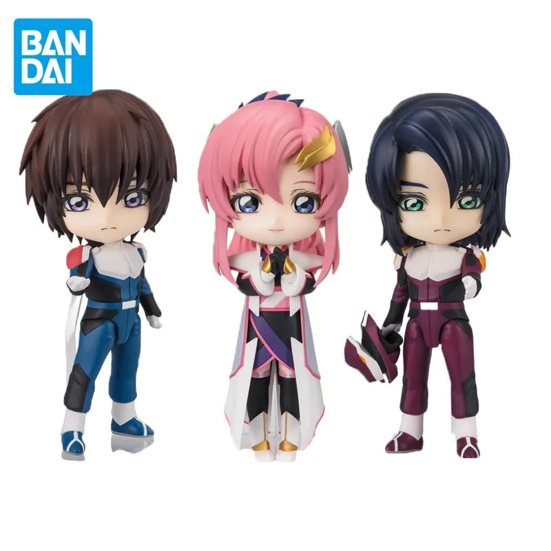 

Bandai Original Figuarts Mini GUNDAM Anime Figure Kira Lacus Athrun Action Figure Toys for Boys Girls Children Birthday Gifts