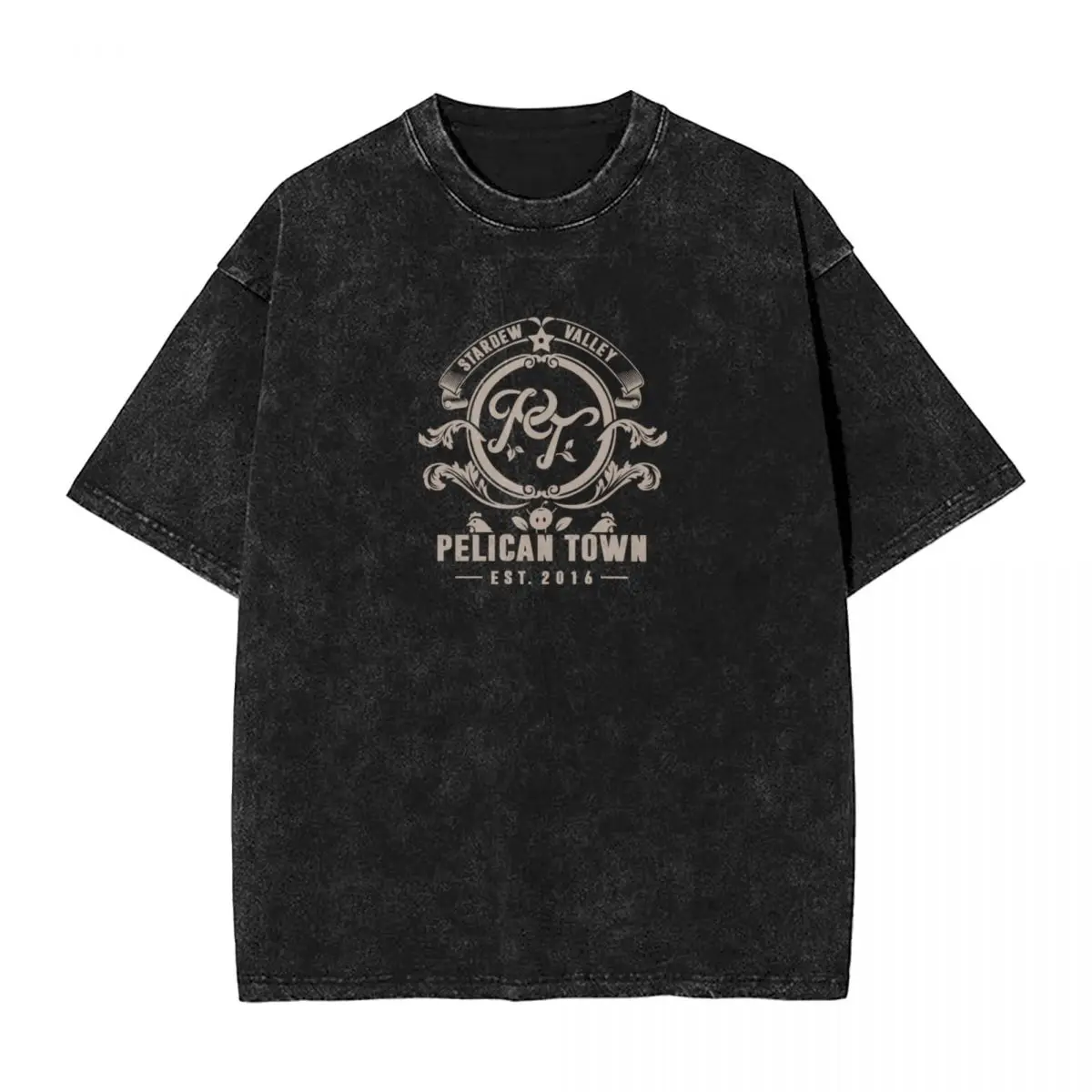 Stardew Valley pelican Town T-Shirt T-Shirt personnalisé pour un garçon Anime t-shirt hommes t-shirts décontracté élégant