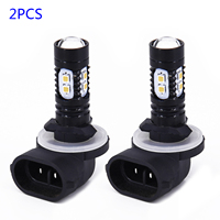 2Pcs 50W White 6500K Car LED Fog Light Driving Lights 881 862 886 889 894 896 898 Car Driving Running Lamp Car Accessories