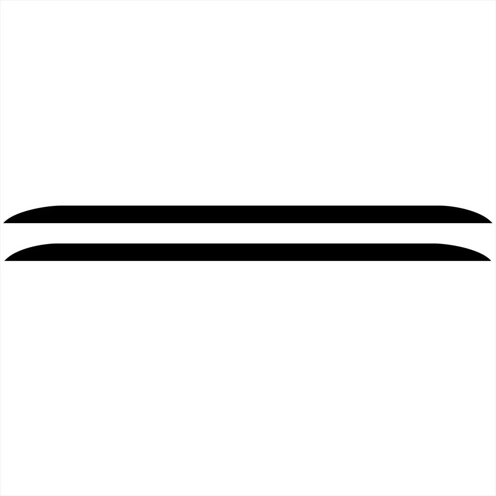 2PCSFashion racing stripes car sticker For Kia Picanto Morning creative side skirts vinyl decals decorative door accessories