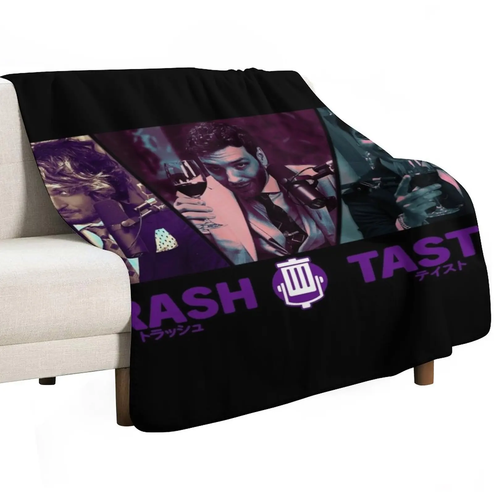 Trash taste trio (wine) Throw Blanket Heavy sofa bed Tourist Flannels Flannel Softest Blankets