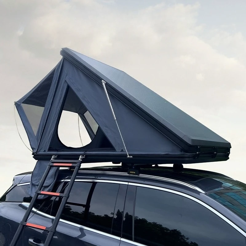 Roof tent, camping aluminum alloy automatic SUV car ultra-thin hard top outdoor car tent