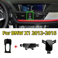 Car Phone Holder For BMW X1 2012 2013 2014 2015 Gravity Phone Holder Air Vent Mount GPS Bracket Base Phone Stand Car Accessories