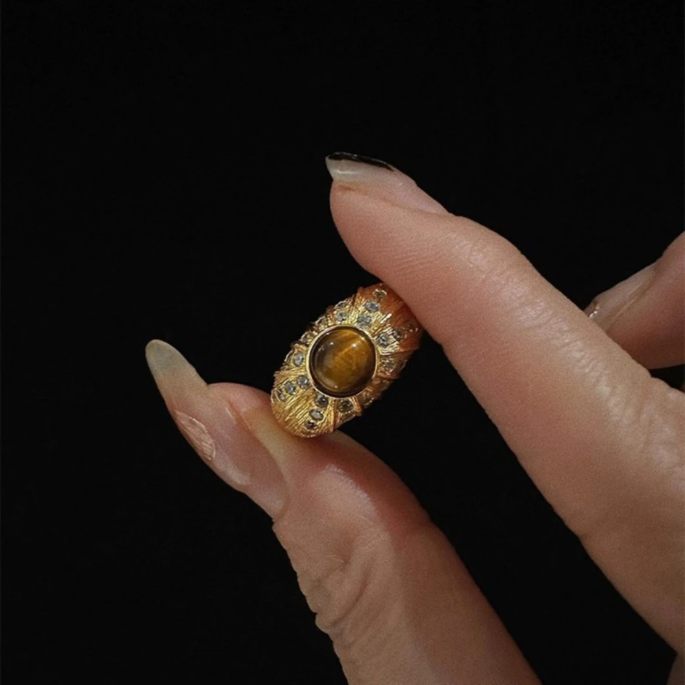 

Renaissance Revival Tiger Eye Ring - Ignite Inner Fire, Transform Scarcity Into Sovereign Abundance