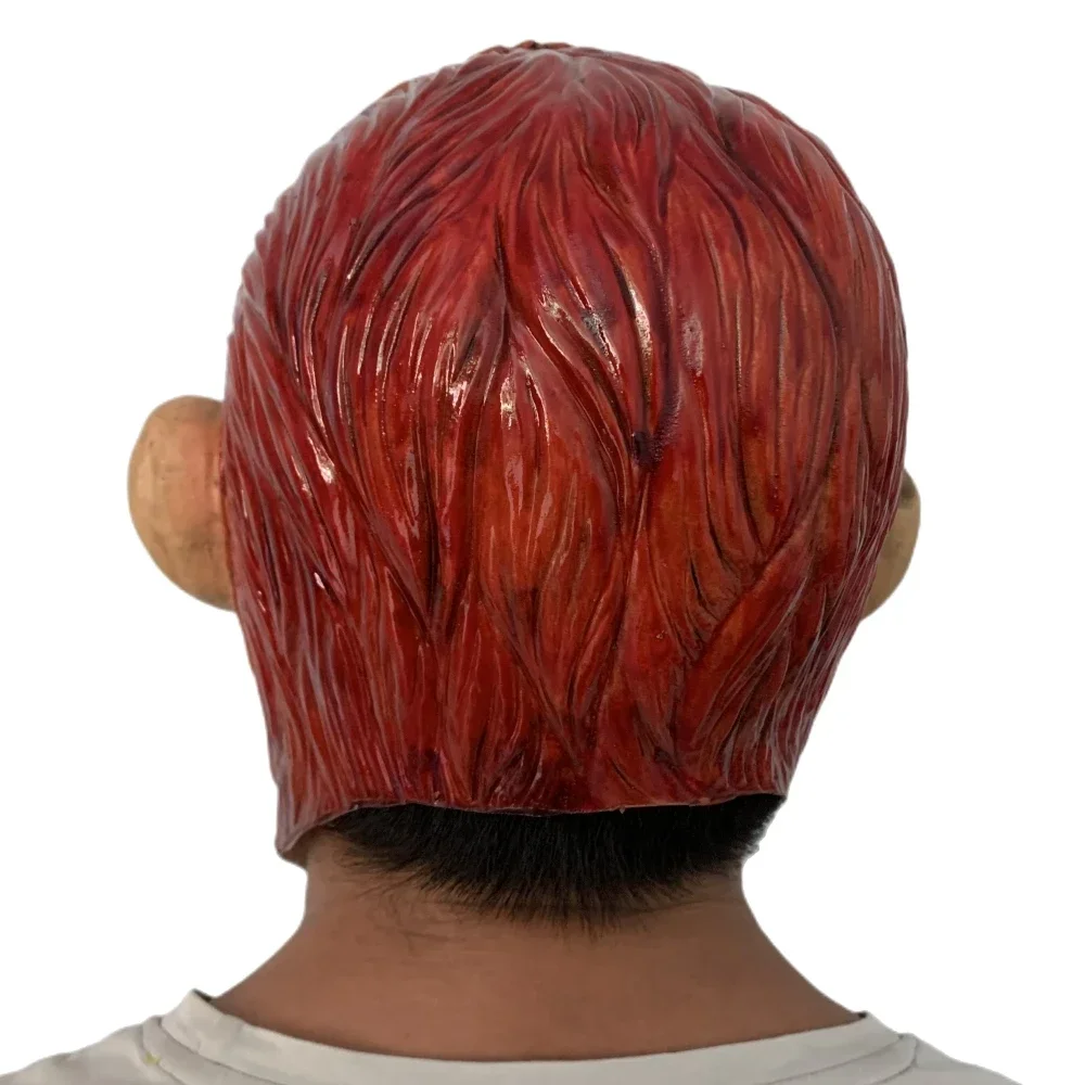 2025Halloween Bloederig Gezichtsloos Bloederig Horror Clown Masker Volwassen Monstermasker Volledig Gezicht Lattice Kostuumfeest