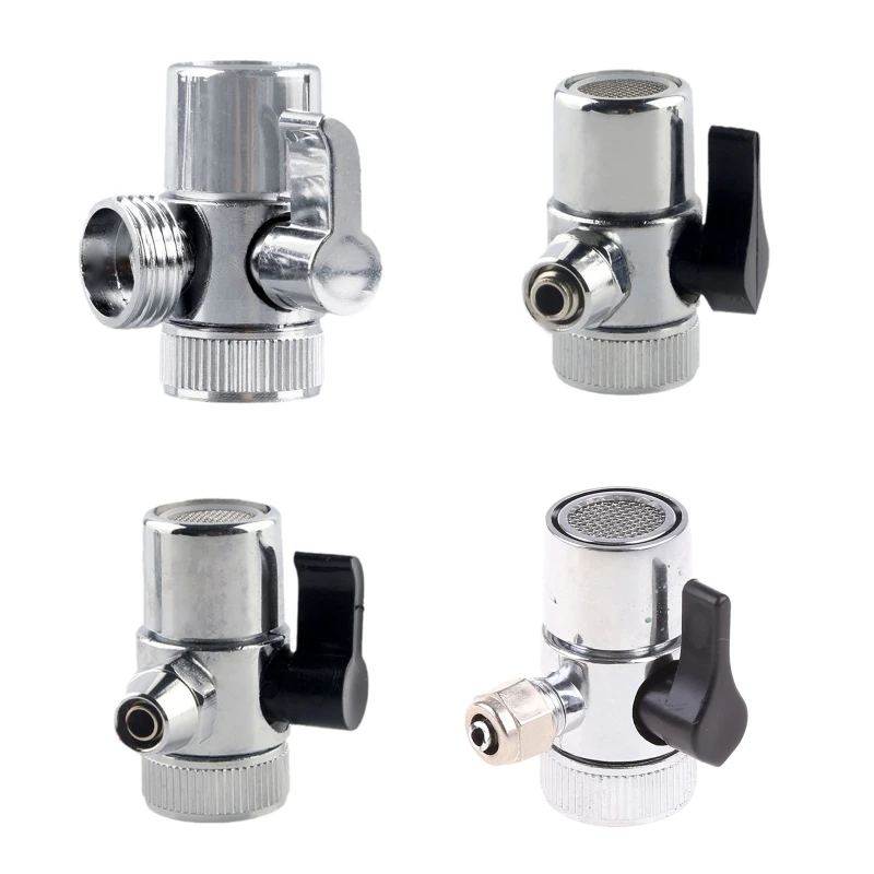 Sink for Valve Diverter Faucet Splitter for Kitchen or Bathroom Sink Faucet Replacement Part Faucet to Hose Adapter 4