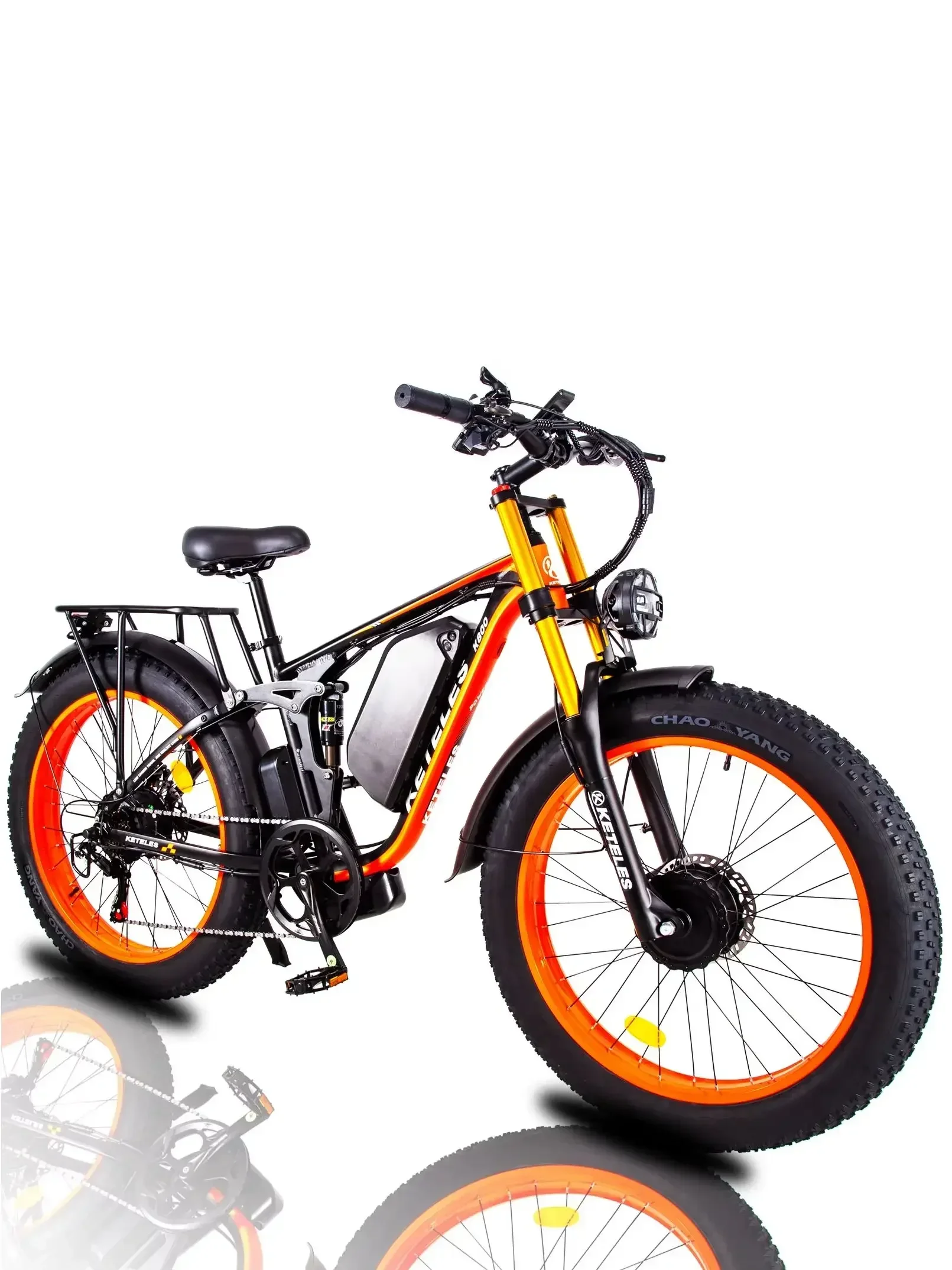 AliExpress Keteles KETELES K800P Adult Electric Bike 1000W*2 Motor Off Road Electric Bike 48v23ah Battery 26 Inch Fat Tire Mountain Electric Bike